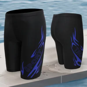 Low Moq Oem Men’s Swim Jammers Nylon Men Jammer Swimsuit Swim Swimming Trunks Brief Boxer Long