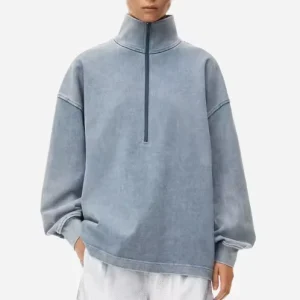 Luxury Custom Button up Collar Sportswear Casual Regular Fit Hoodie Sweatshirt Men’s Hooded Jacket 100% Cotton Knitted
