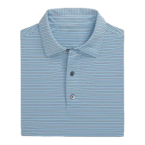 Luxury High Quality 4 Way Stretch Quick Drying Men’s Striped Polo Golf Shirt Custom Embroidered logo