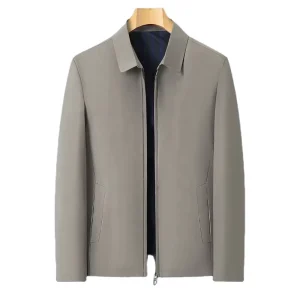 Luxury Jacket Men Loose Fitting Business Suit Work Jacket Italy Woven Blank Men’s Casual Jacket Coat