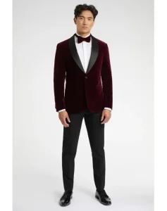 Luxury Velvet Men’s Blazer Velour Groom Satin Jacket with Single Breasted Pants Wedding Costume Homme Tuxedo