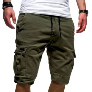 M-3XL New Mens Shorts Fitness Casual Drawstring Short Pants High Quality Shorts Men’s Multi-pocket Sports Shorts