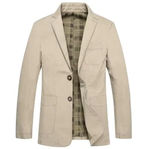 M-5XL Men’s Plaid Lapel Long Sleeved Suit Jacket Casual Suit Top Blazer Fashion Coat