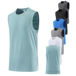 M0605 Men’s Sporty Quick Dry Sleeveless Fitness Tank Top Multi-Color Breathable Gym Running Training Activewear
