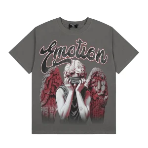 MIXED EMOTION Oversized Printed Hip-hop Men’s Shirt T-shirt