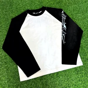 MT1332 Men’s DTG Printed 100% Cotton Long Sleeve T Shirts Regular Style Crew Neck Streetwear Shirts for Men Made in China