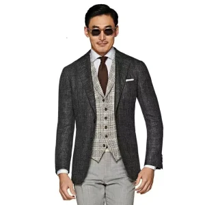MTM Made to Measure Italy Design Mens 3 Piece Slim Fit Tuxedo Suits Men Wedding Suit Custom Business Pant Men Suit
