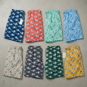 Manufacturer Custom Design Printed Recycled Nylon Quick Dry Mesh Liner Hidden Pocket Men Board Swim Trunks Beachwear Shorts