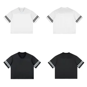 Manufacturer Custom Football Sports Mesh Jersey t Shirt Boxy Fit Heavyweight Embroidery Patch Plus Size Designer Men’s T-Shirts