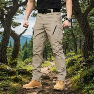Manufacturer Customized OEM Tactical Men’s Spring summer Casual Outdoor Straight-leg High Lightweight Canvas Zipper Fly Cargo