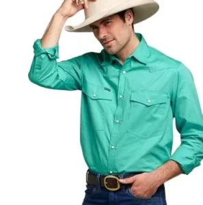 Manufacturer Fashion Men Shirt Full Placket Pure Cotton Drill Farmer Workshirts