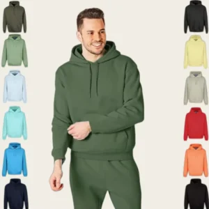 Manufacturer made 100% Cotton French Terry Fabric Comfortable Warm Fleece lined Casual Men’s Soft Hoodie