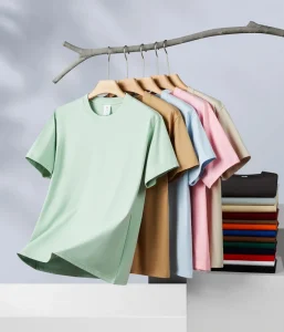 Manufacturer’s 100% Cotton 260 Grams Heavyweight Oversized Solid Color T-Shirt for Men Breathable Knitted Front
