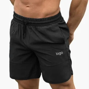 Men Basketball Training Drawstring Mid Waist Waterproof Breathable Casual Cotton Blend Shorts
