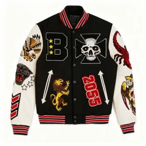 Men Clothing Embroidery Logo Varsity Bomber Jacket Custom Winter Jacket Letterman Baseball Jacket for Men Casual College