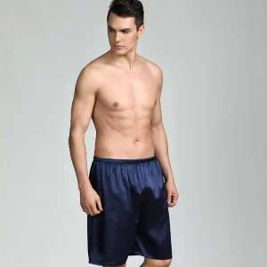 Men Comfortable Spa Satin Pajama Pants Lounge Sleep Pants Large Size 3XL 4XL 5XL Bottoms Shorts