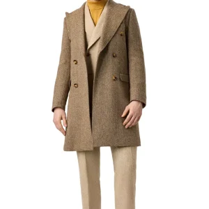 Men Fashion Wear Long Coat Autumn and Winter Leather Overcoat Custom Color