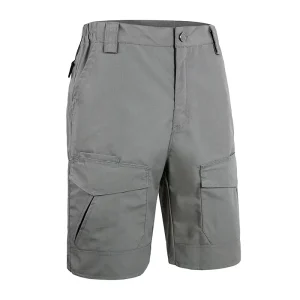 Men Heavy Cotton Cargo Shorts Drawstring Cargo Shorts