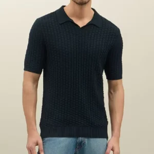 Men High Quality Knitwear Sweater Basic Polo Neck Men Knitwear Old Money Style Men Sweatshirt Short Sleeve Knitwear for Summer