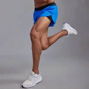Men Marathon Running Shorts 3 Inch Quick Dry Gym Athletic Workout Short Shorts Men With Liner And Zipper Pockets