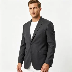 Men Modern Fit Suit Jacket Wrinkle Resistant Breathable Formal Blazer Lightweight Business Outerwear Custom Sizes