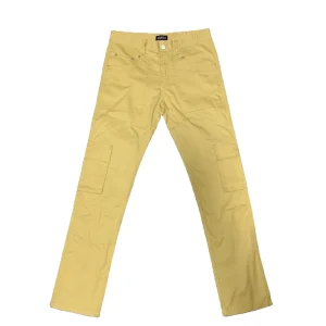 Men Pants and Trousers Skinny Slim Fitting Men Chino Yellow Khaki Jogger Trackpants Men’s Cargo Pants