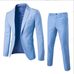 Men Party Wedding Banquet Blazer Men’s Professional Suit Wedding Dress Best Man Clothing Jacket and Trousers Two Piece