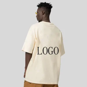 Men Plain T shirts 220gsm Oversize T shirt Supplier Custom Plain Crew Neck Tshirt