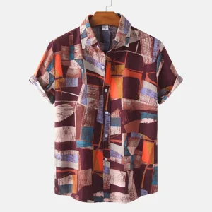 Men Shirts Fashion Linen Shirts