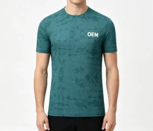 Men Sports Shirt Quick Dry Soft Athletic Gym Ruched Texture 180g 100%Polyester Short Sleeve Slim Fitting Summer T shirt