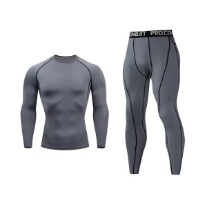 Men Sports Wear Track Suits Training Gym Active Wear Men Set Long Sleeves Compression Men Gym Fitness Sets