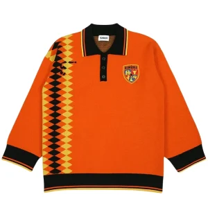 Men Sweater Casual Knitwear Jacquard Pattern Winter Pullover Jumper Football Polo Knit Jersey