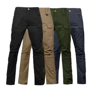 Men Tactical Cargo Pants Multi Pocket Outdoor Work Trousers Khaki FP21103