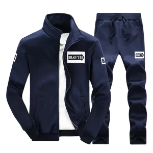 Men Two Piece Suit Custom Logo Activewear Jogging Sets Active Sports Wear Soccer Training Men’s Tracksuit