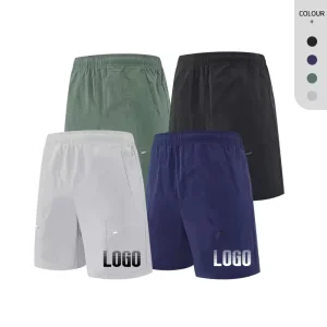 Men’S Workout Sports Activewear Quick Dry Anti Bacteria Water Resistant Running Climbing Hiking Shorts With Zip Pocket