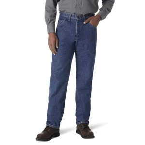 Men’s 100% Cotton Flame Resistant Work Pants for Men Workwear Denim Carpenter Pants Fire Retardant Jeans