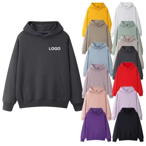 Men’s 100% Cotton Heavyweight Custom Logo Printed Oversized Hoodie Pullover