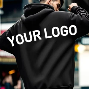 Men’s 100% Cotton Hoodie Sweatshirts Plus Size Street Style Breathable with Puff Printing
