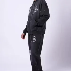 Men’s 100% Cotton Printed Casual Set Plus Size Breathable and Eco friendly Design Tracksuits for Autumn Season