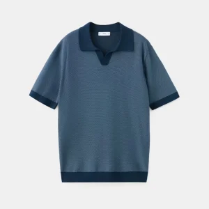 Men’s 100% Cotton Short Sleeve Knit Polo Shirt Breathable Embroidered