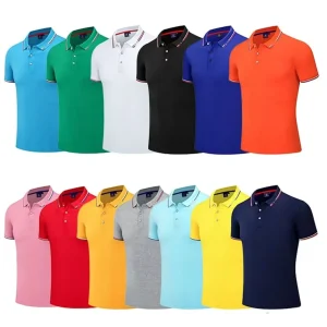 Men’s 100% Cotton Solid Color Polo Shirt Short Sleeve Casual Logo Polo Fashion Summer Lapel Male Golf Tops
