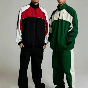 Men’s 2 Piece Set Athleisure Sports Wear Custom Logo Pullover Hoodie and Joggers Sweatpants Matching Suit