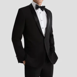 Men’s 2 Piece Suit One Button Slim Fit Solid Jacket and Pants Set Suits for Men Prom Party Wedding Business Suit Set for Men