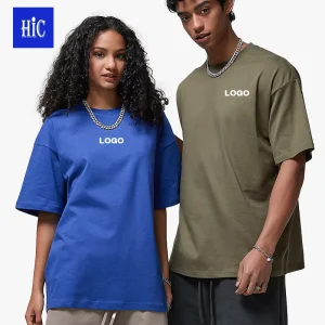 Men’s 230gsm 100% Cotton T-Shirt Loose Solid Color Oversized Casual Style With Custom Logo Blank Design
