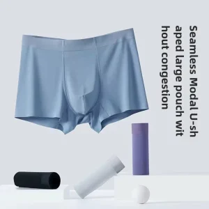 Men’s 80S Modal Soft Comfortable Close-fitting Antibacterial Underwear High-End Business Style Breathable