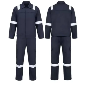 Men’s Abrasion Resistant Wrinkle Free Comfortable Breathable Sanitation Workwear Cotton Fabric for Workshop Staff