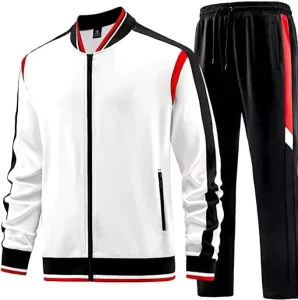 Men’s Active Wear Full Zip Warm Tracksuit Sports Set Casual Sweat Suit