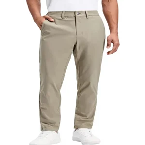 Men’s All Day Comfy Zipper Fly Golf Pants 28″ 30″ 32″ 34″ 36″ Quick Dry Lightweight Work Casual with Pockets