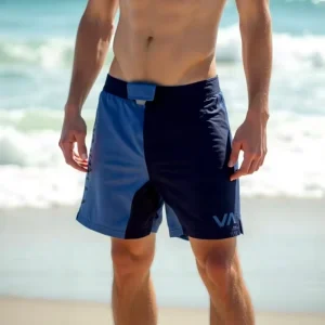 Men’s Athletic Shorts Quick Dry Reef Safe Swimwear Solid Color Polyester Beach Pants Fixed Waist Anti Wrinkle Breathable