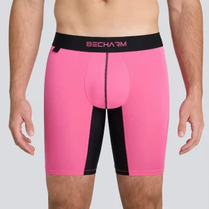 Mens Athletic Underwear Long Leg Performance Boxer Briefs Male No Ride Up Moisture Wicking Breathable Underpants Manufacture
